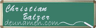 Christian Balzer Visitenkarte